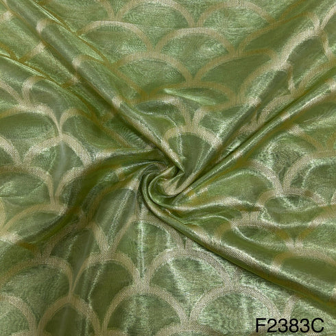 Zari Tissue Organza Fabric-F2383